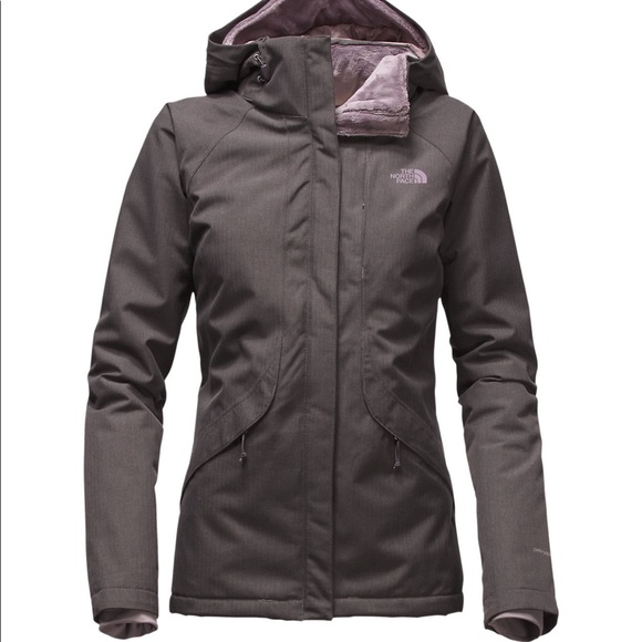 The North Face Jackets & Blazers - The North Face Women's Gray Hooded Jacket with Light Pink Lining